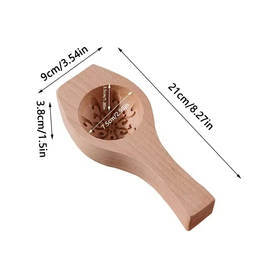 1pc 3D Wood Steamed Bread Mold Thickening Carved Creative Steamed Stuffed Bun Pastry Press Mould Family DIY Handmade Baozi Maker Peaceful Pleasures Health and Wellness