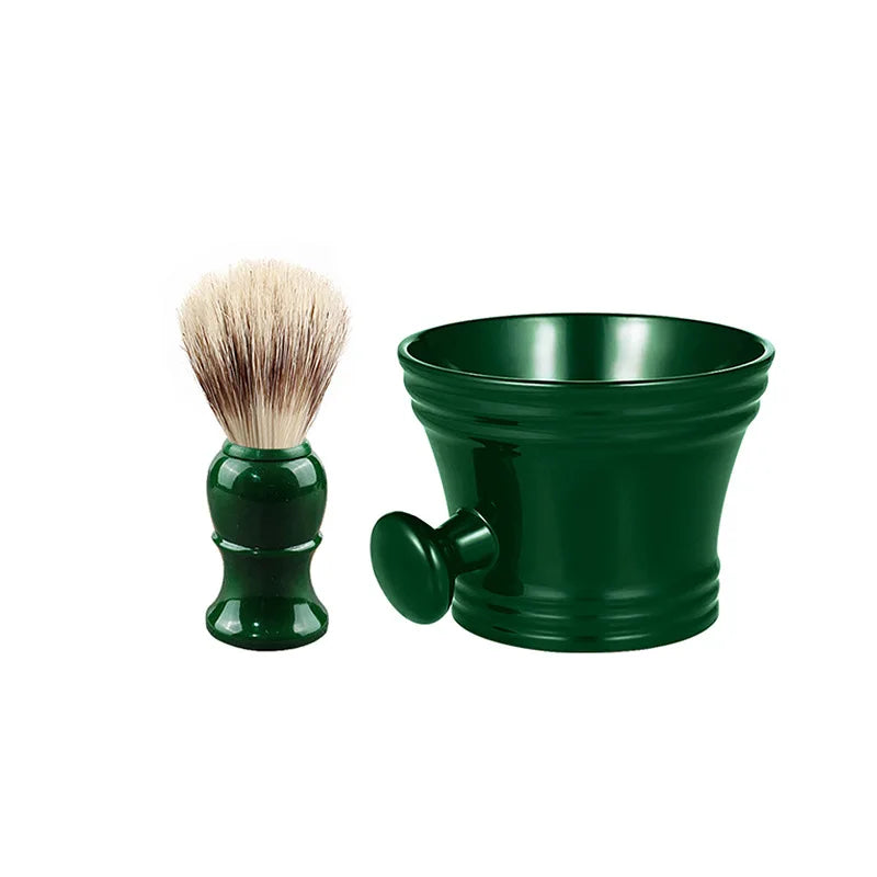 Men's Shaving Brush & Soap Bowl Set – Barber Lather Kit