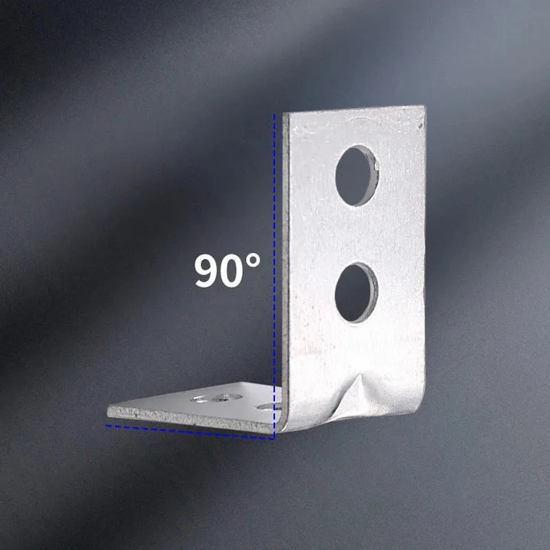 12pcs L-Shaped Metal Corner Brackets – Right Angle Shelf Braces