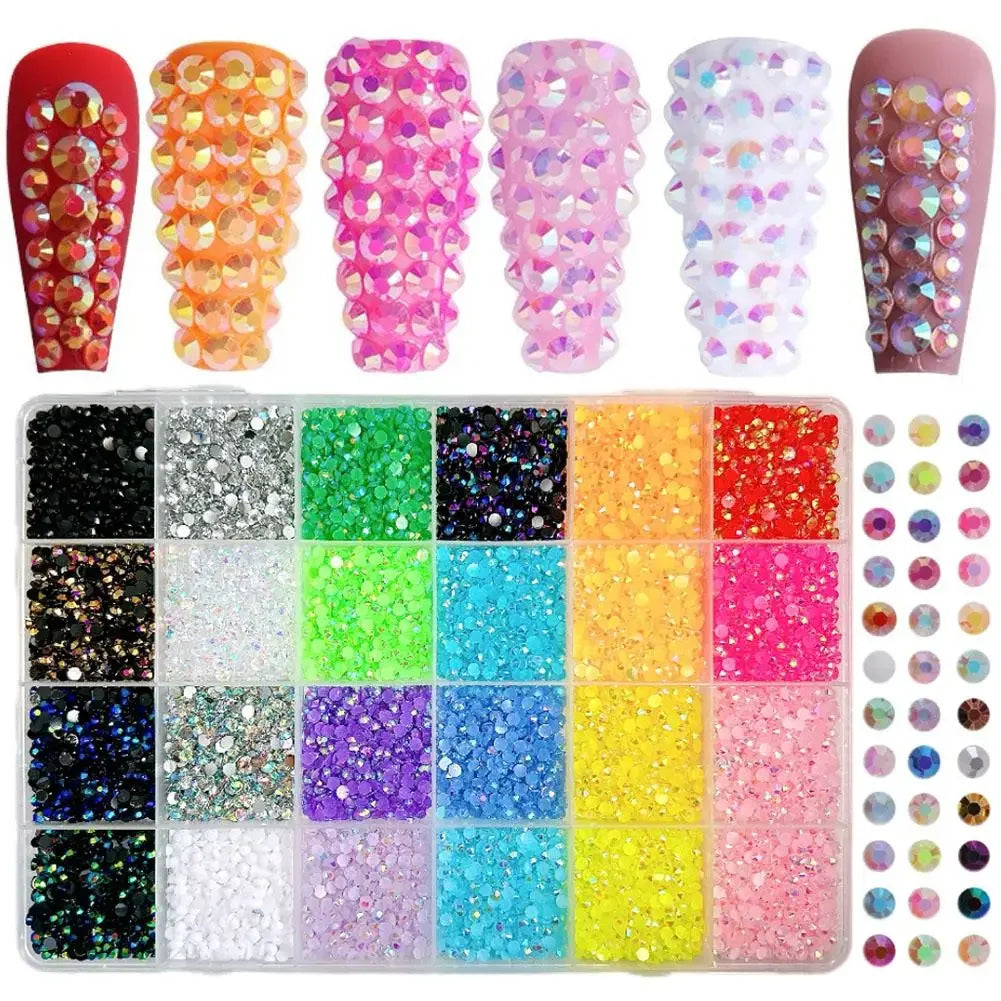 Nail Rhinestones Kit – 3D Charms for Nails & Crafts Peaceful Pleasures Health and Wellness