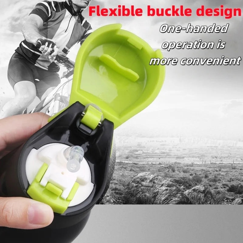 Stainless Steel Thermos Bottle Ideal for Outdoor Activities, Cycling Sports Keep Hot or Cold Easy to Carry Durable Water Bottle Peaceful Pleasures Health and Wellness