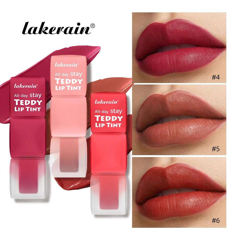 Lakerain Matte Lip Tint – Waterproof, Long-Lasting, Non-Transfer