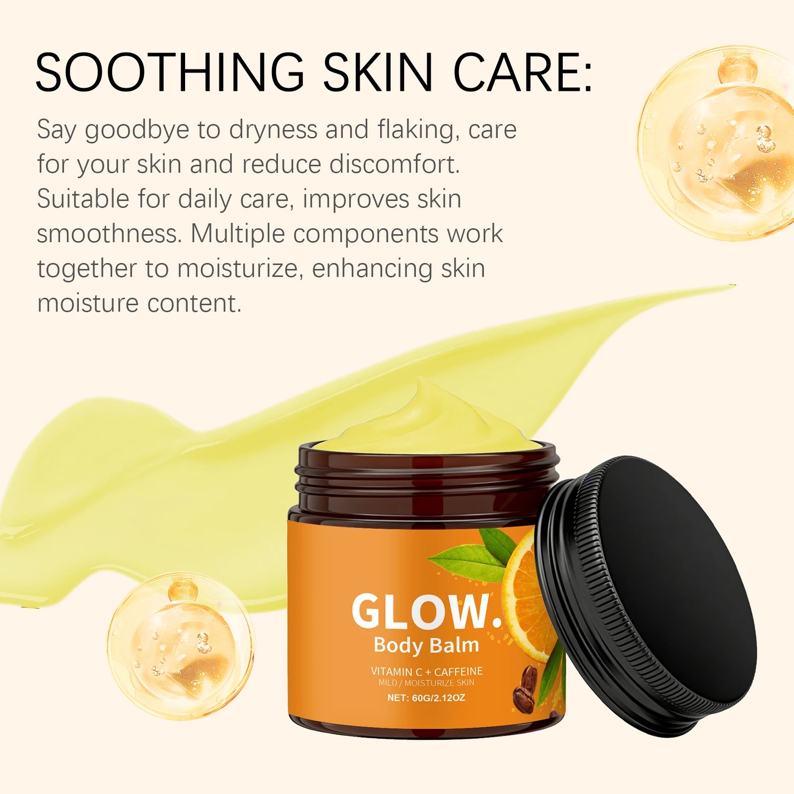 Winter Luxury Moisturizing Body Cream For Dry Skin With Caffeine Shea Butter Deep Hydration Nourishing Lotion Gift Women Men Peaceful Pleasures Health and Wellness