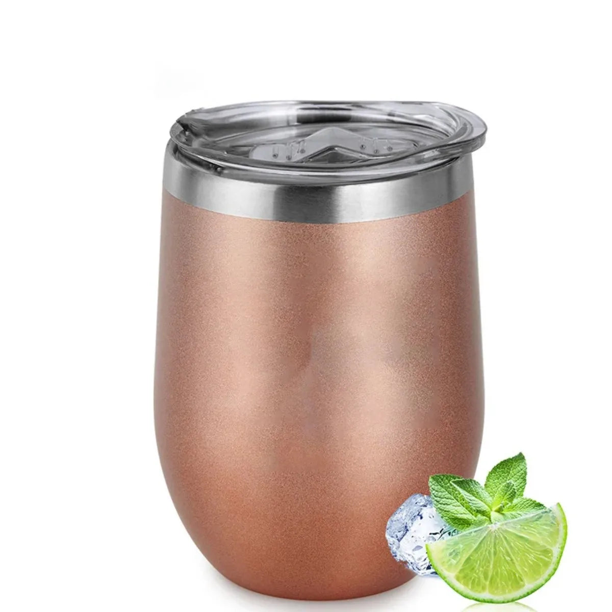 12oz egg cup 304 stainless steel U-shaped egg cup with lid beer cold cup portable eggshell cup Peaceful Pleasures Health and Wellness gold <50ml