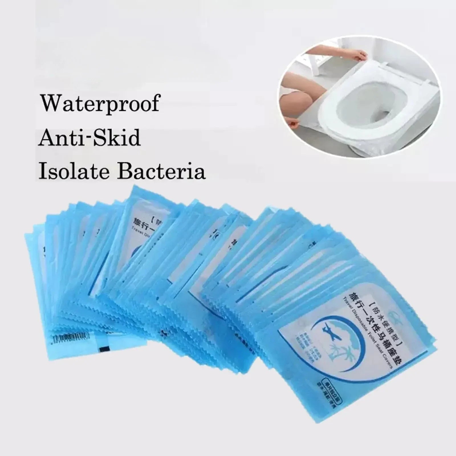 Disposable Bathroom Accessories Toilet Protector Toilet Seats Cover Waterproof Cushion Travel Camping Mini Portable Safety Home Peaceful Pleasures Health and Wellness