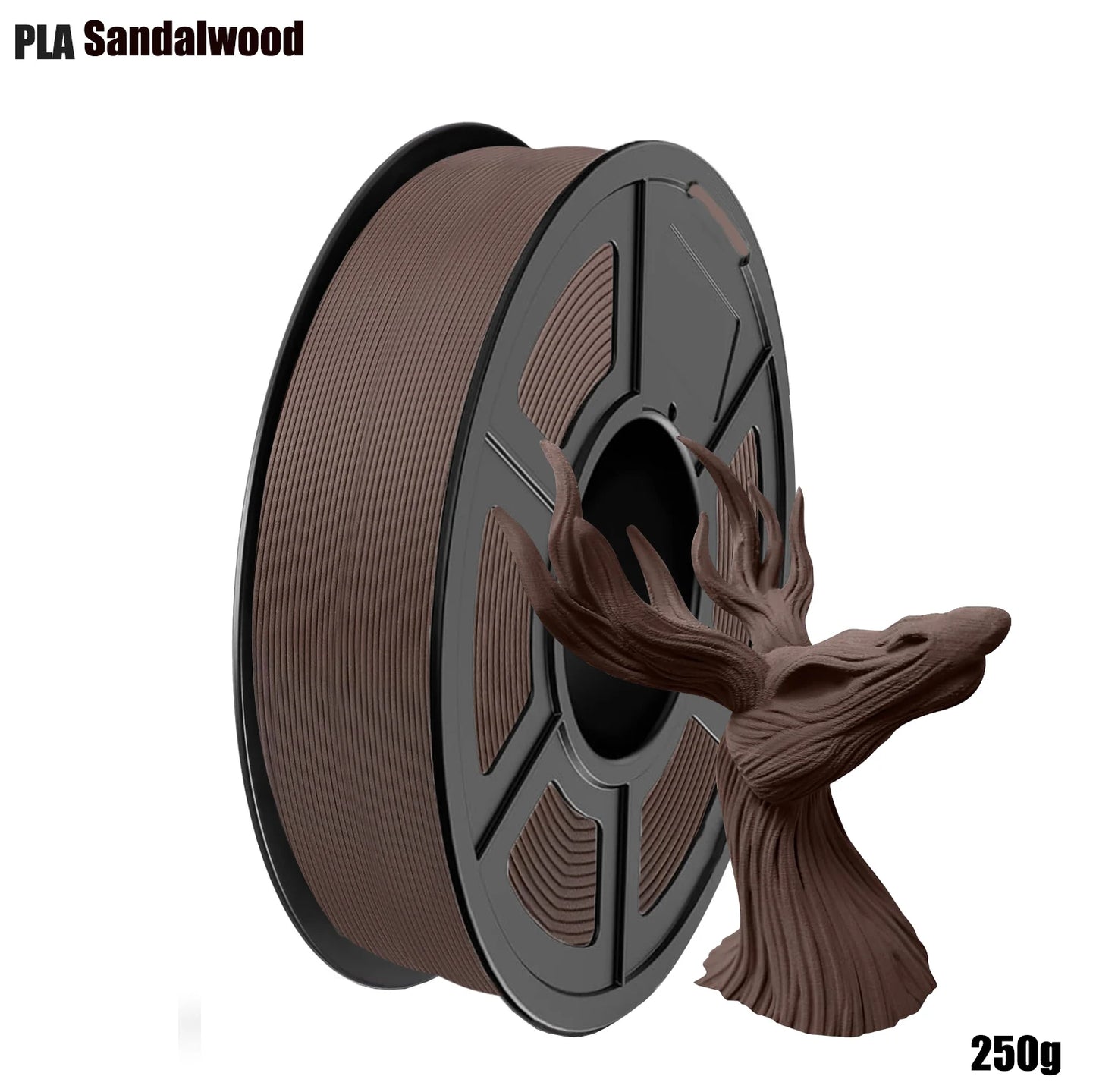 PLA+ Wood Filament 1.75mm ±0.02mm | 250g–1000g Spool