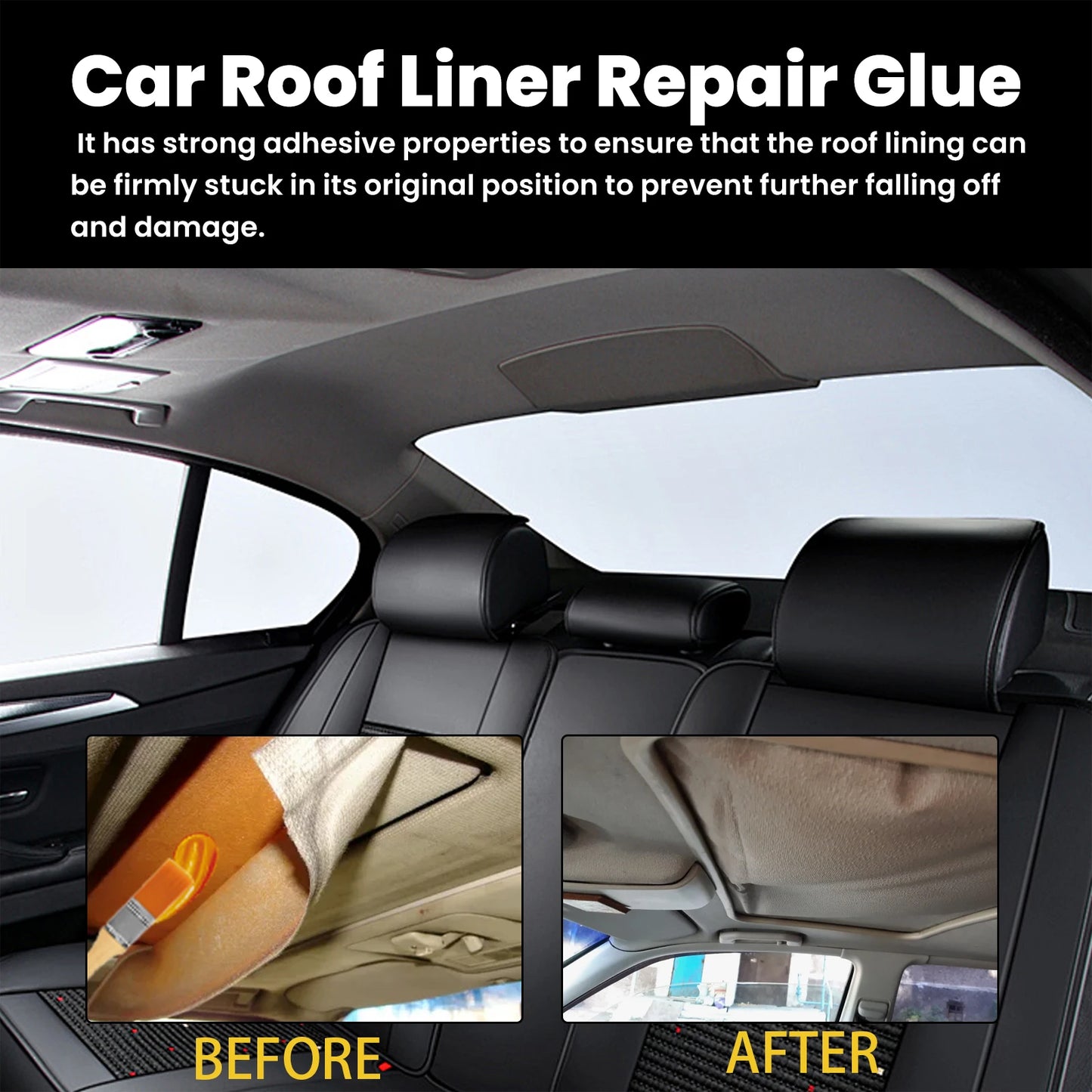 Car Headliner Repair Glue Kit – Quick Dry & Heat Resistant