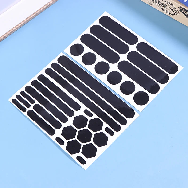 Black Reflective Helmet & Bike Stickers – Night Safety Decals