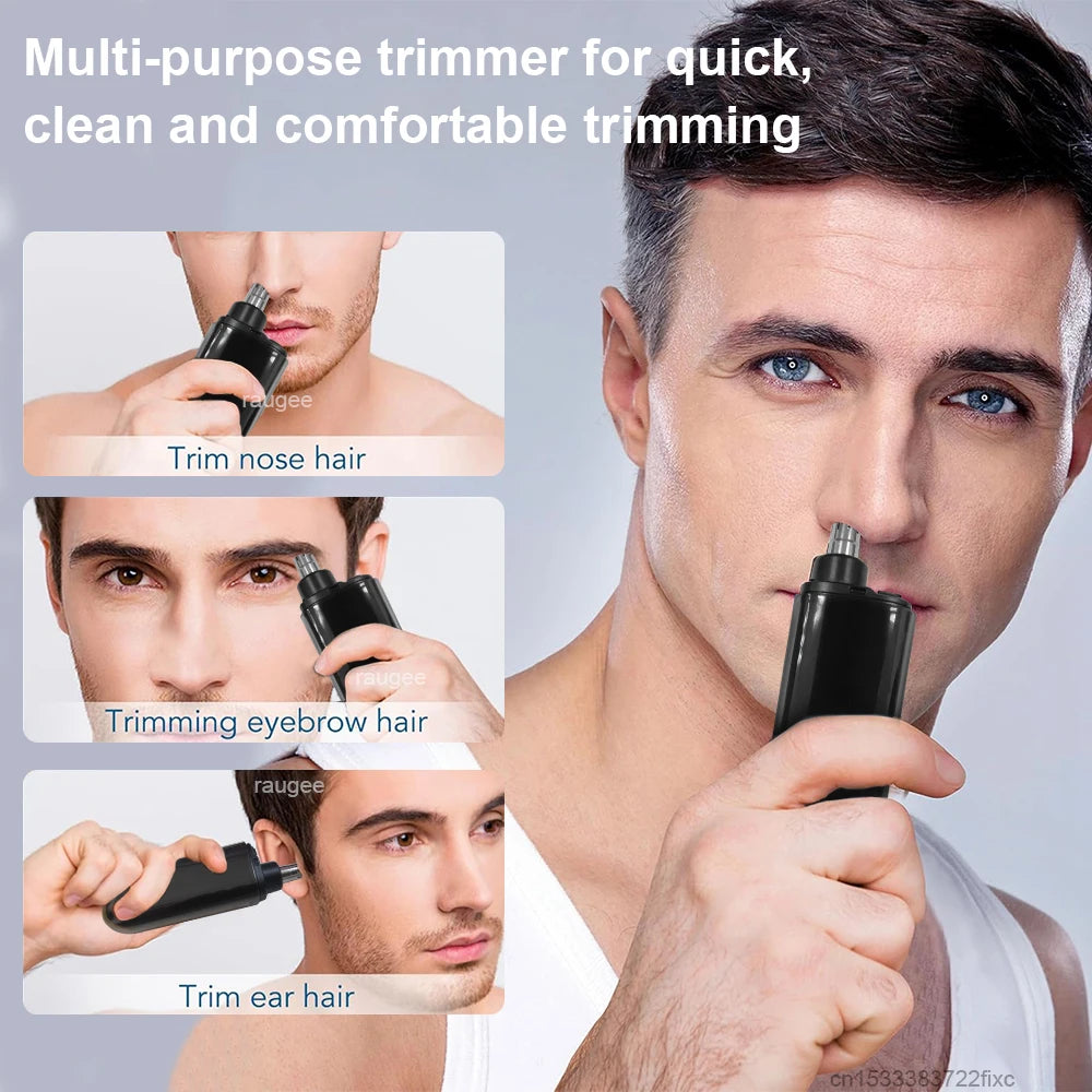 Nose Hair Trimmer for Men Mini Electric Nose Hair Clipper USB Rechargeable Painless Portable Eyebrow Ear and Nose Hair Trimmer Peaceful Pleasures Health and Wellness