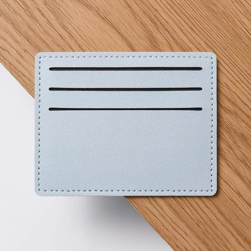 Minimalist Slim PU Card Holder – 6-Slot Pocket Wallet Case