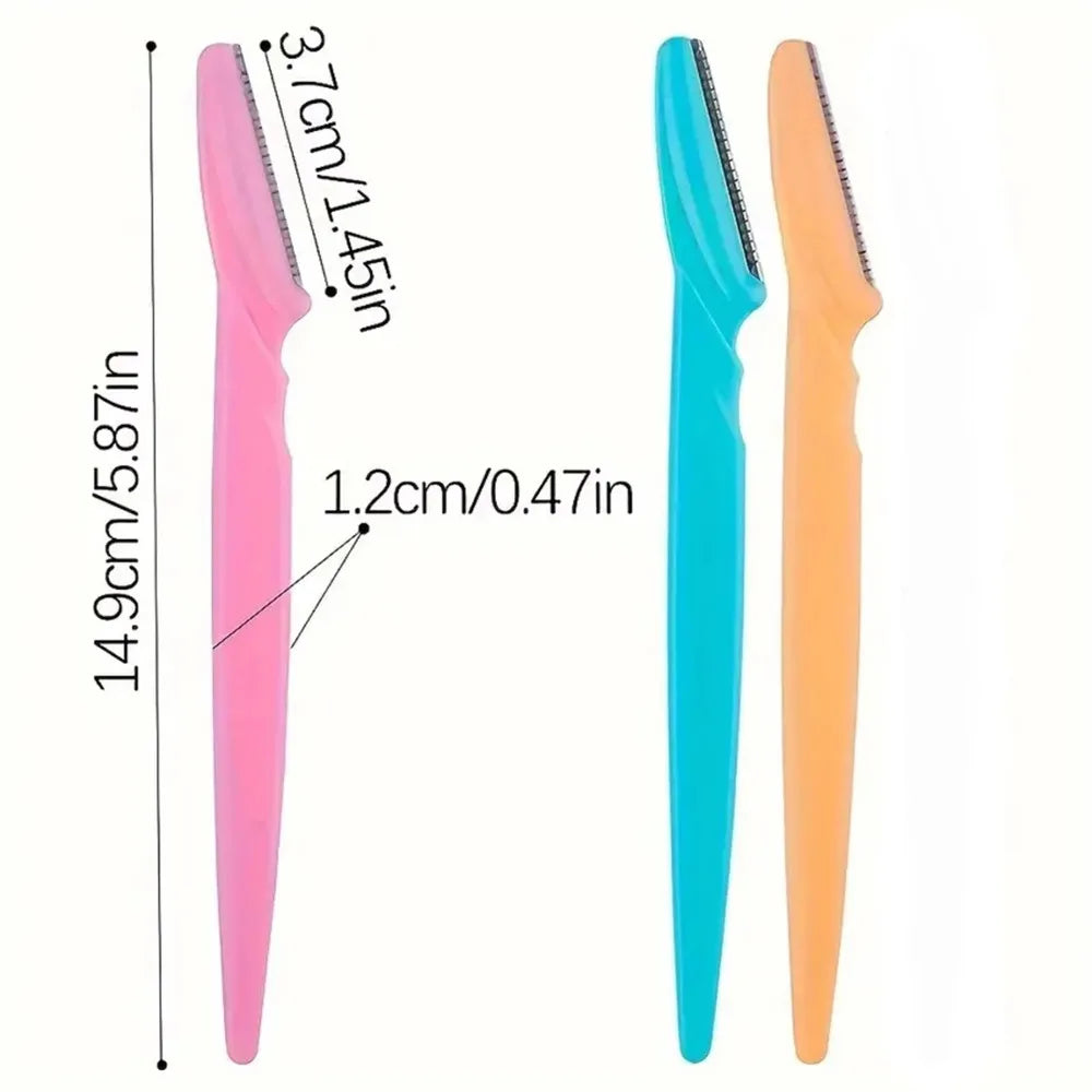 5/10/12/20pcs Eyebrow Razors Facial Eye Brow Trimmer Hair Removal Shaver Safe Blades Trimming Beauty treatment Tools Peaceful Pleasures Health and Wellness