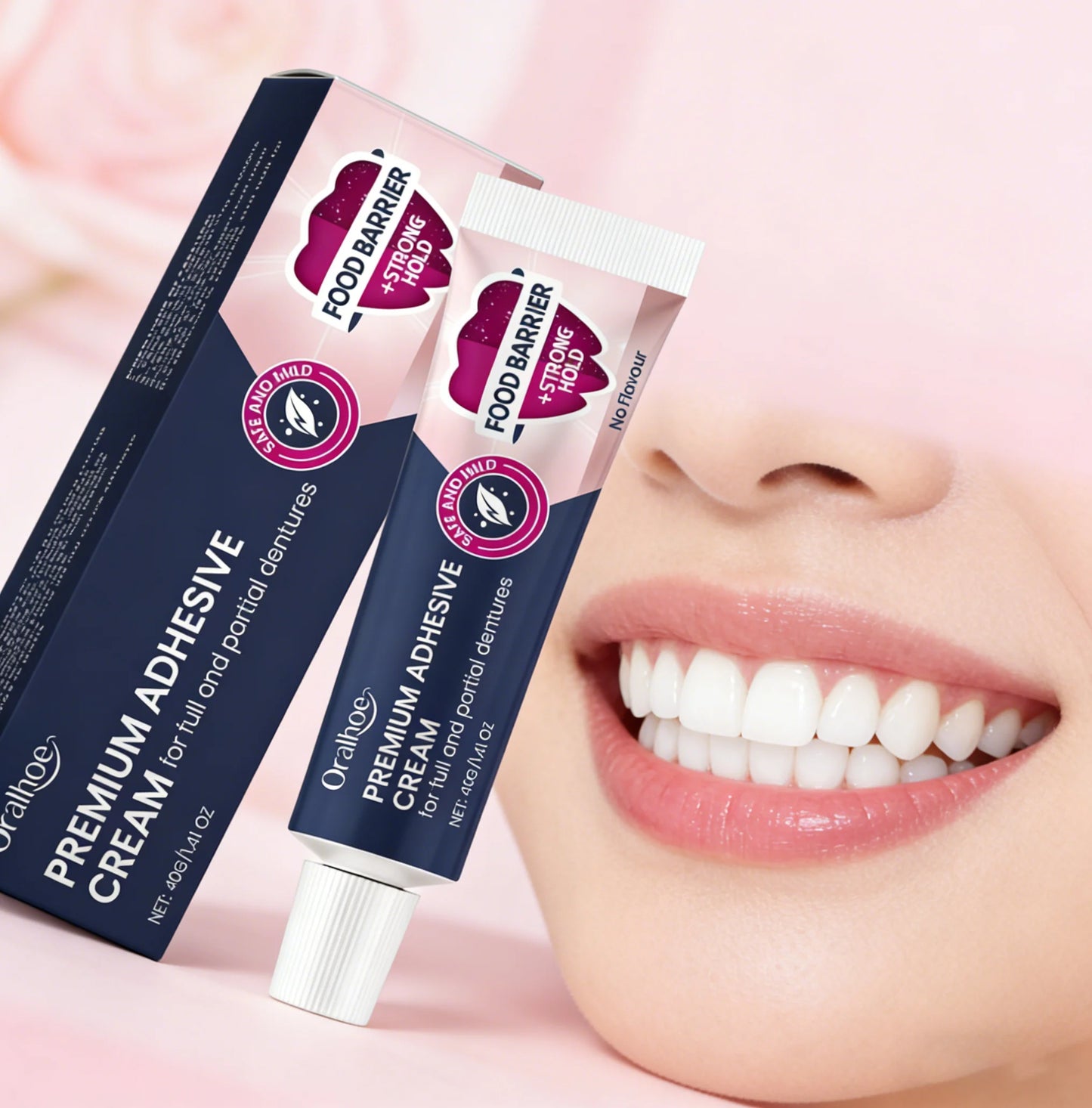 Dental Adhesive Cream – Denture Fixative & Stabilizer 40g