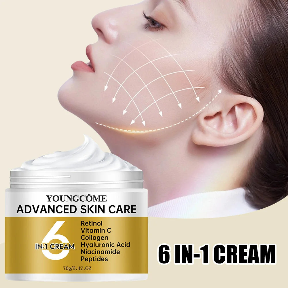 YOUNGCOME Niacinamide 6-in-1 Cream – Vitamin C Anti-Aging Face Moisturizer Cream Peaceful Pleasures Health and Wellness