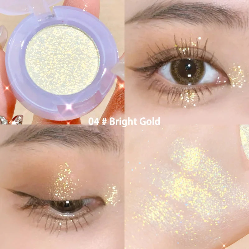 Glitter Eyeshadow Palette | Pearlescent Diamond Shimmer