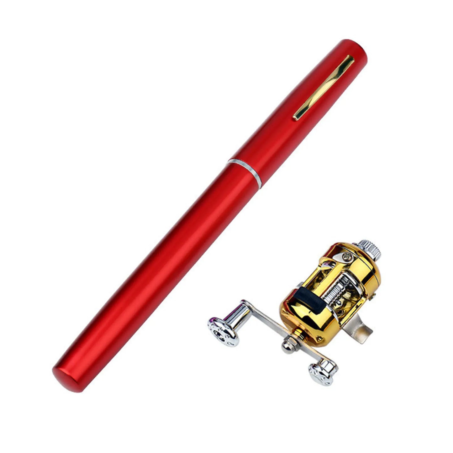 Mini Aluminium Alloy Lure Fishing Rods Stable Lightweight Durable Fishing Pole Rod for Freshwater Saltwater Fishing Peaceful Pleasures Health and Wellness Red