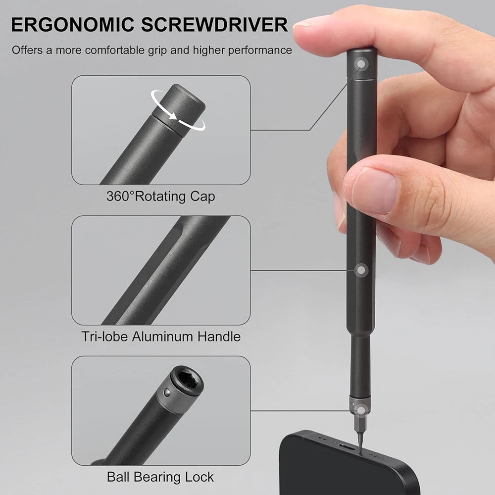 Precision Screwdriver Set 49 in 1 Small Screwdriver Magnetic Repair Tool Kit for Laptop Phone Computer PS5 PS4 Watch Peaceful Pleasures Health and Wellness