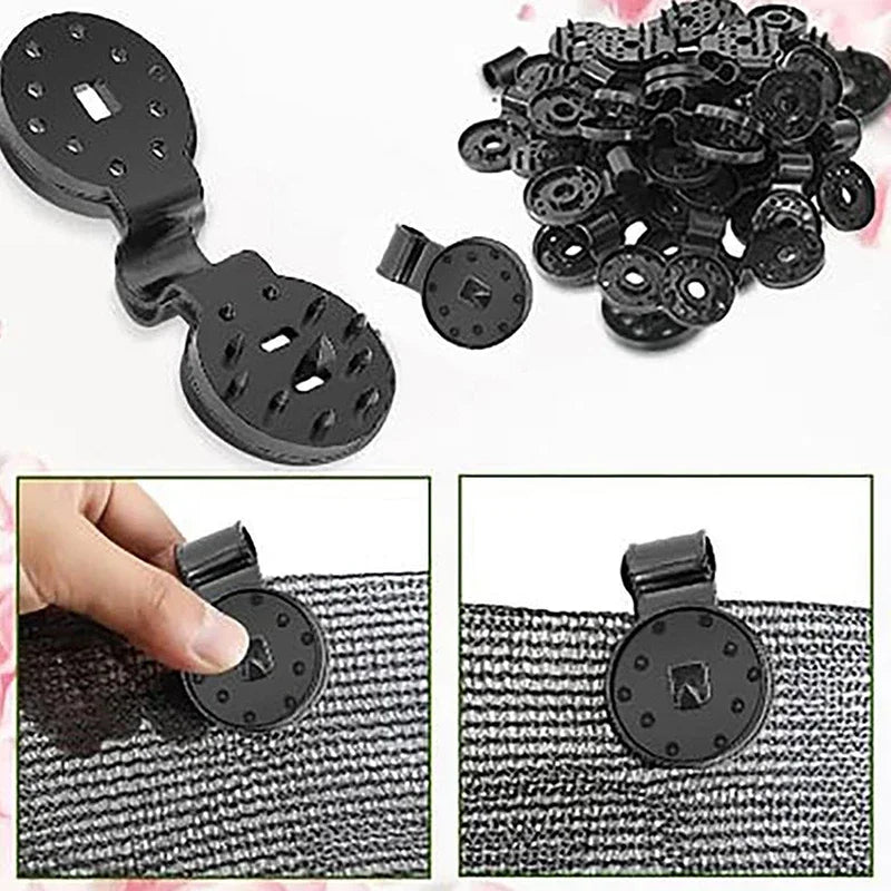 100pcs Plastic Shade Cloth Clips | Greenhouse Net Fixing Clips