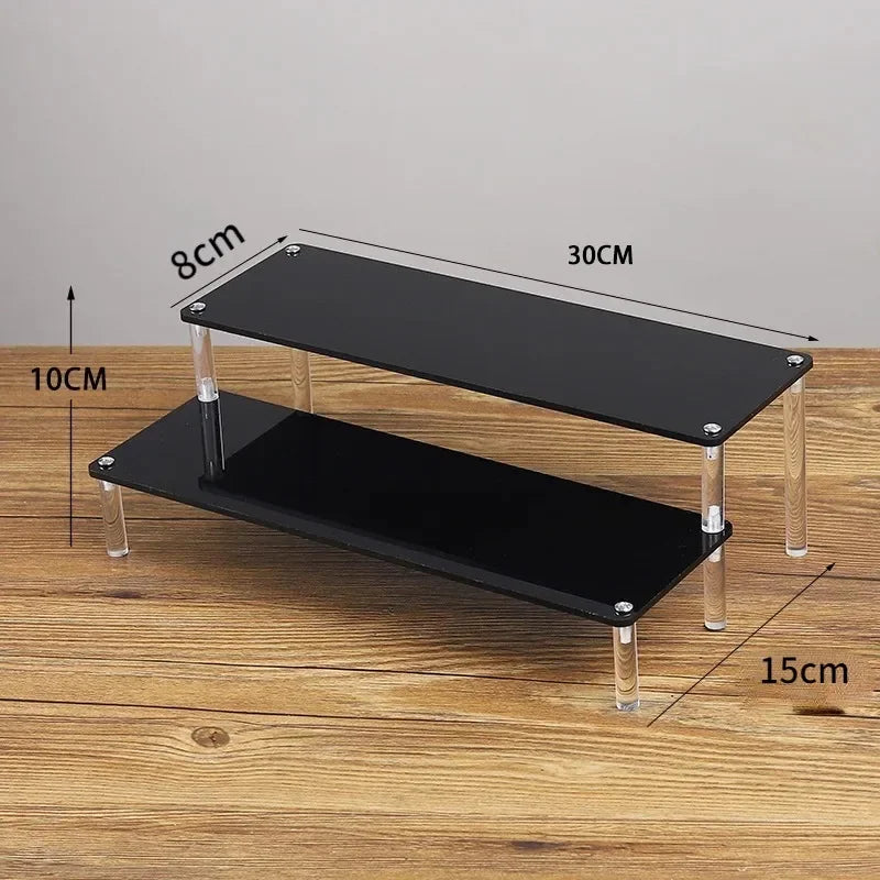 Iridescent Acrylic Display Riser Stand 1–5 Tier Shelf Organizer