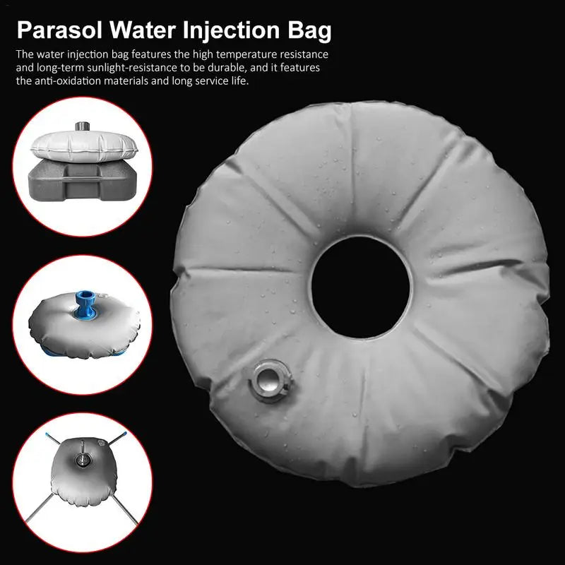 Umbrella Base Round Filling Water Weight Bag Flag Stand Umbrella Filled Holder Parasol Water Injection Bag For Outdoor Leisure Peaceful Pleasures Health and Wellness China Mainland