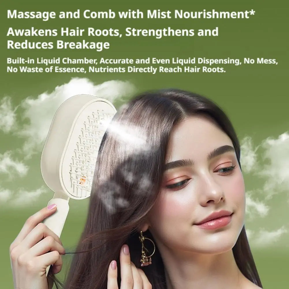 Electric Spray Hair Brush – 2-in-1 Mist Comb, Anti-Static