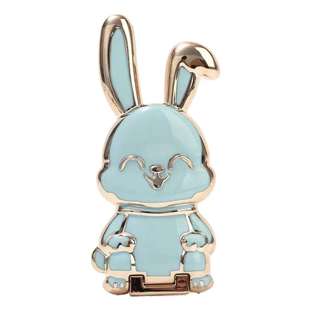 Cute Cat Phone Stand & Finger Holder with Makeup Mirror