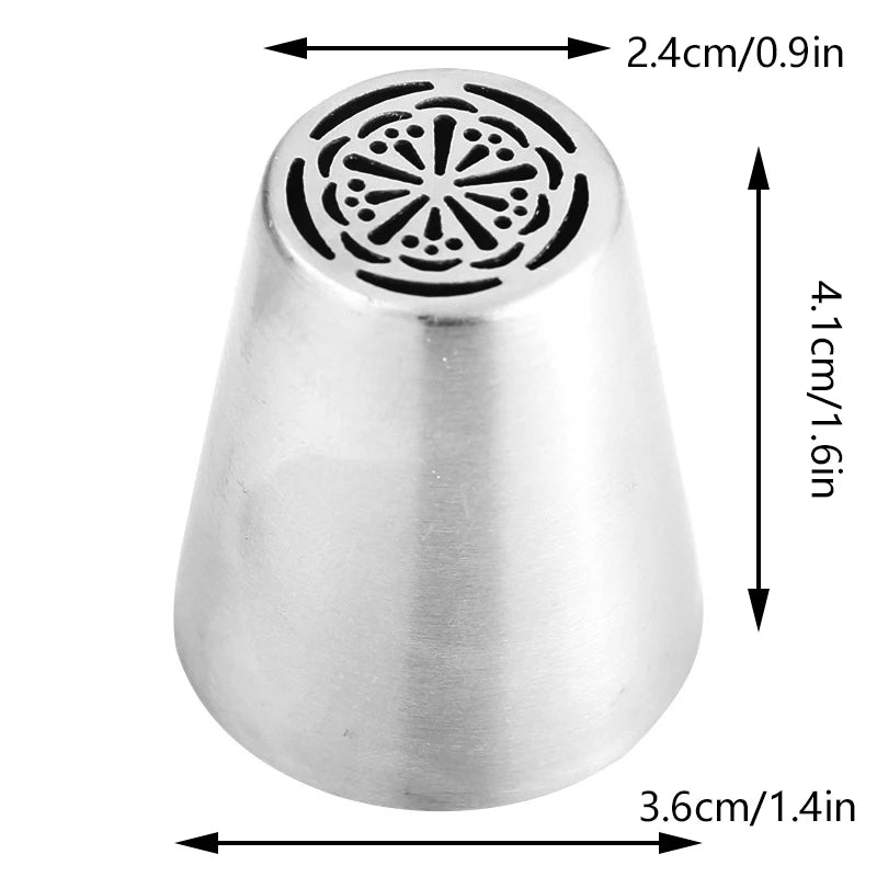 Russian Piping Nozzle Tips – Cake & Cupcake Decorating Set Cake Decorating Tips Peaceful Pleasures Health and Wellness