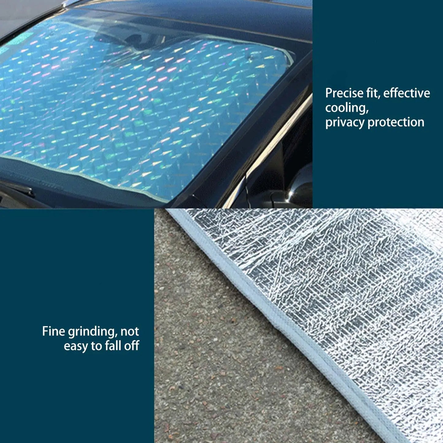 Foldable Car Windshield Sunshade | Reflective UV Protector Cover