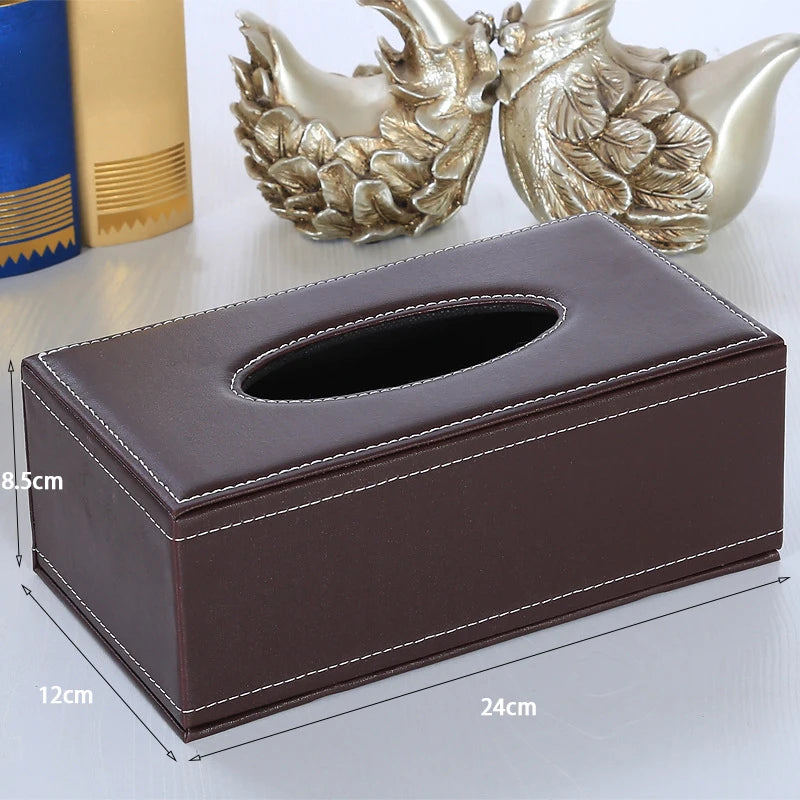 Leather Tissue Box Cover – Car & Home Anti-Moisture Dispenser