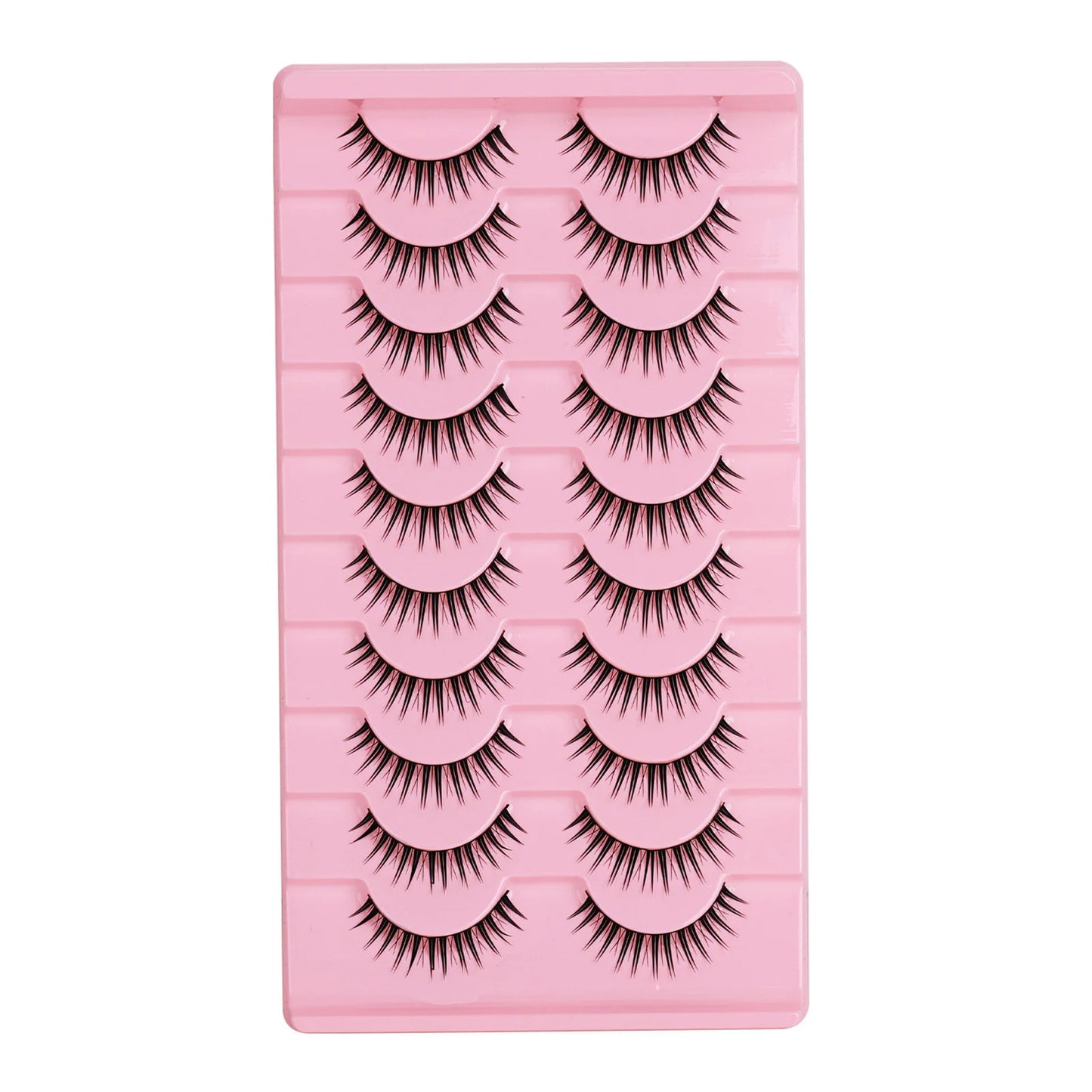 3D Fluffy False Eyelashes – 10 Pairs Full Strip Lashes