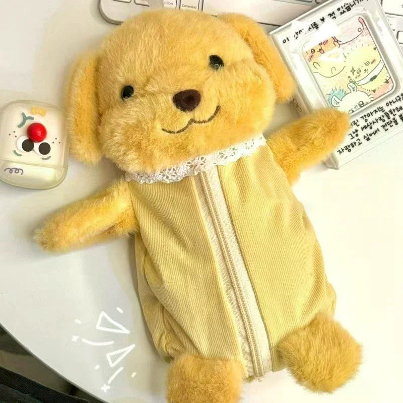 Cute Plush Pencil Case Large Capacity Cartoon Doll Pen Bag