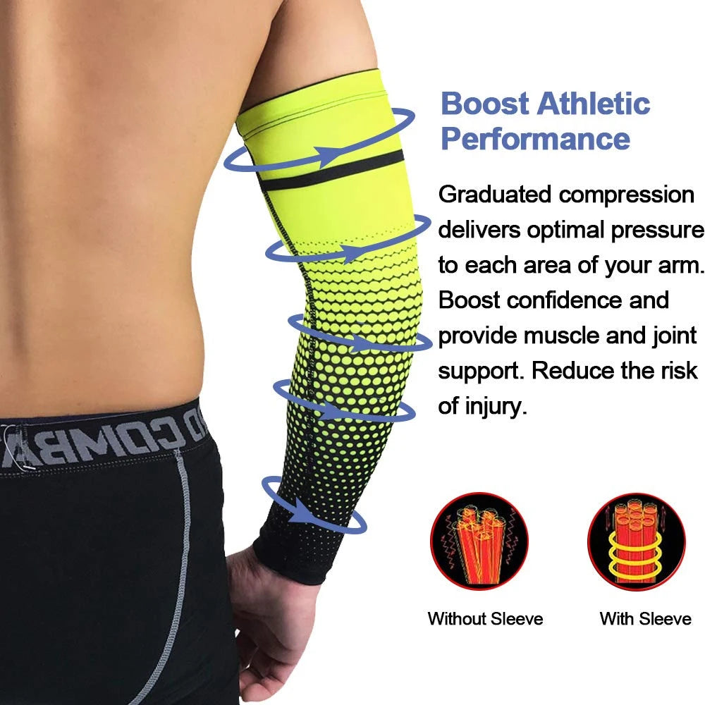 1Pair UV Block Cooling Arm Sleeves for Men & Women, Comfortable Sun Protection Arm Cover for Cycling, Hiking & Daily Wear Peaceful Pleasures Health and Wellness