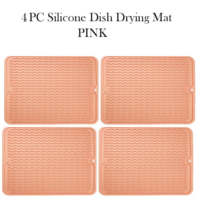 Silicone Dish Drying Mat – Heat Resistant Anti-Slip Sink Mat