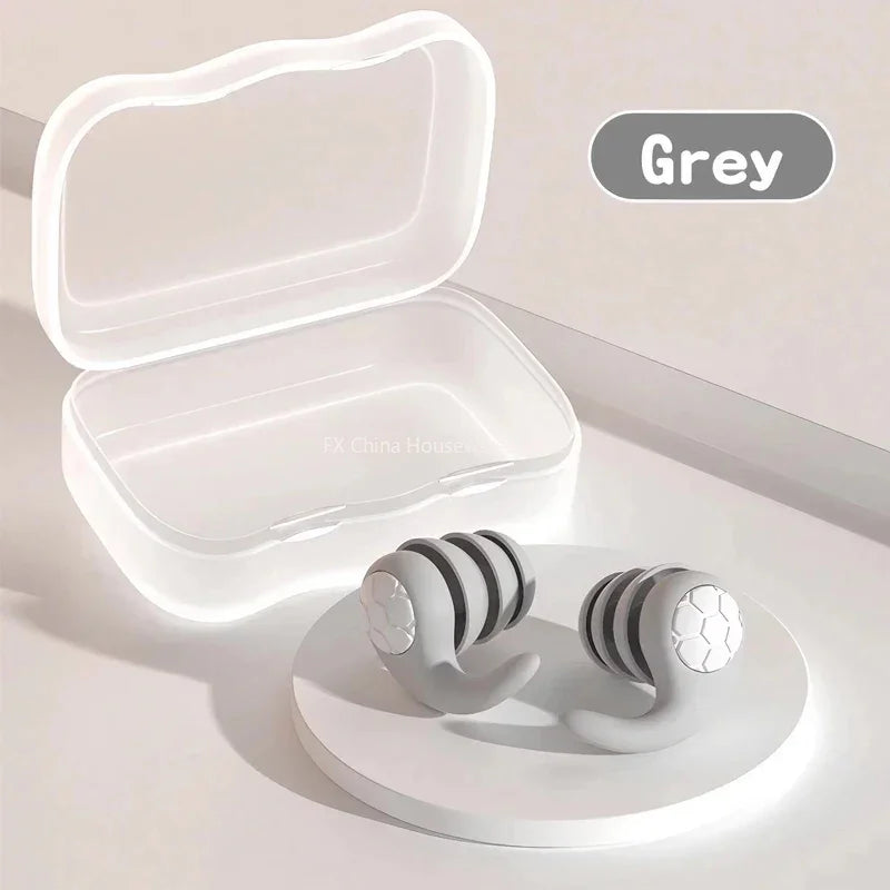 Soft Silicone Earplugs – Waterproof, Noise Blocking, Sleep & Swim