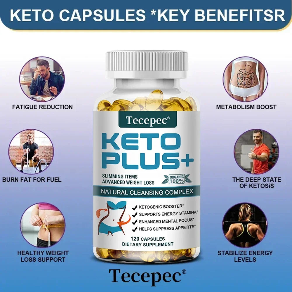 Keto Plus+ Capsules | MCT, Apple Cider Vinegar & Green Tea
