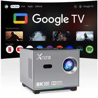 Xnano X3 Smart Projector Native 720P 190ANSI Android 9.0 Support 8K Dual WiFi BT5.0 Keystone Correction Home Theater Projector Peaceful Pleasures Health and Wellness