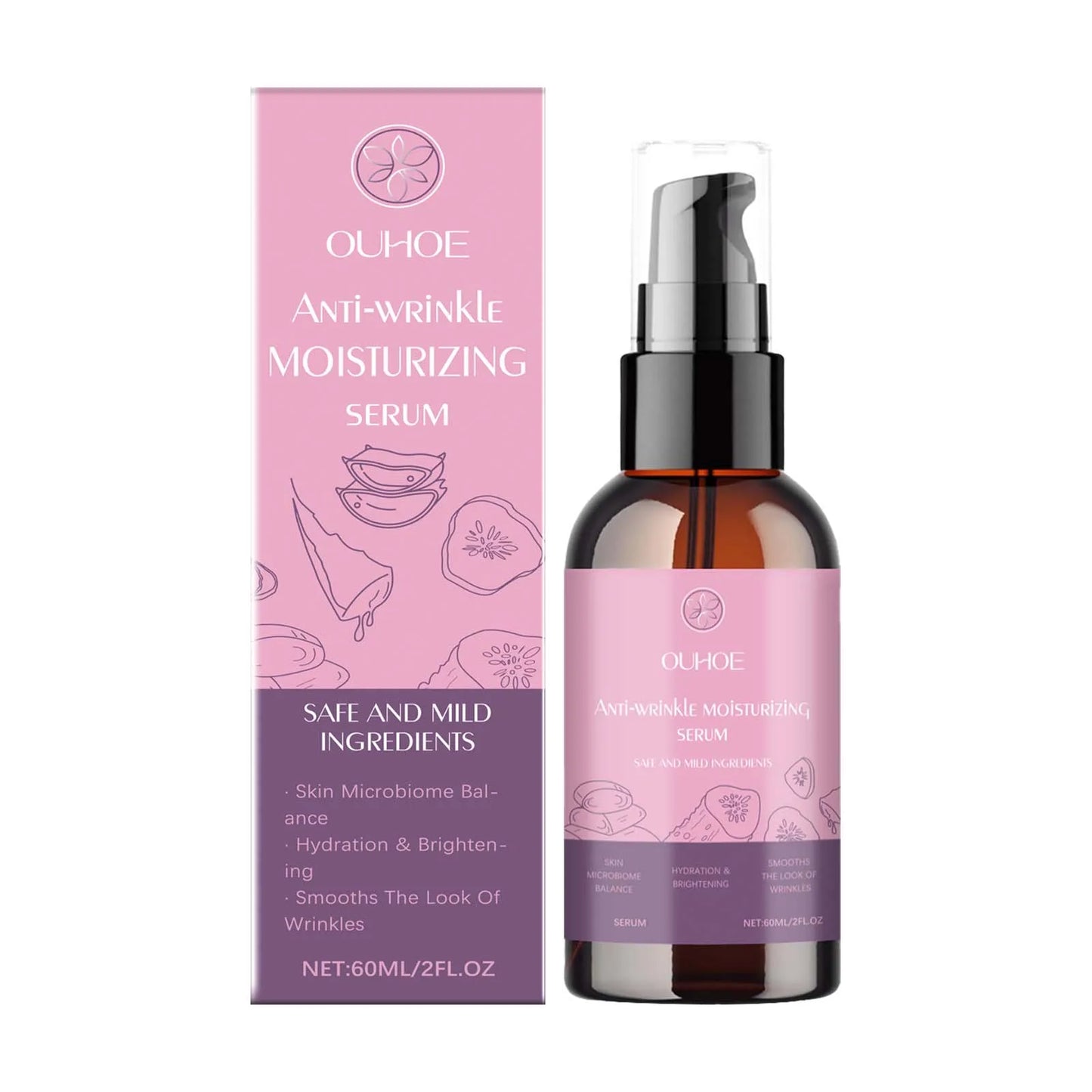 OUHOE Hyaluronic Acid Face Serum – Deep Moisturizing 60ml