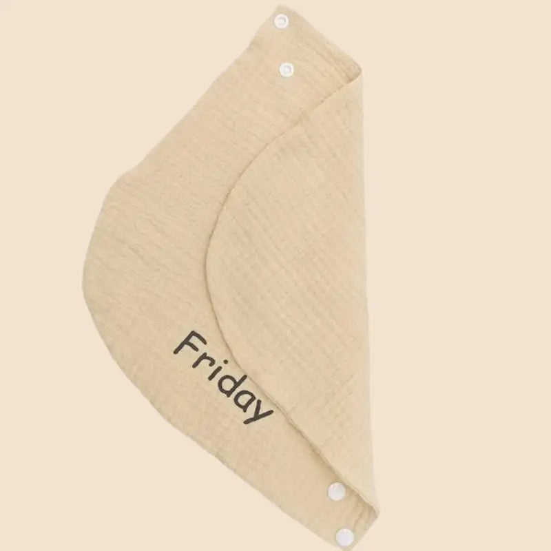 7-Pack Baby Bandana Bibs Week Series | Cotton & Adjustable