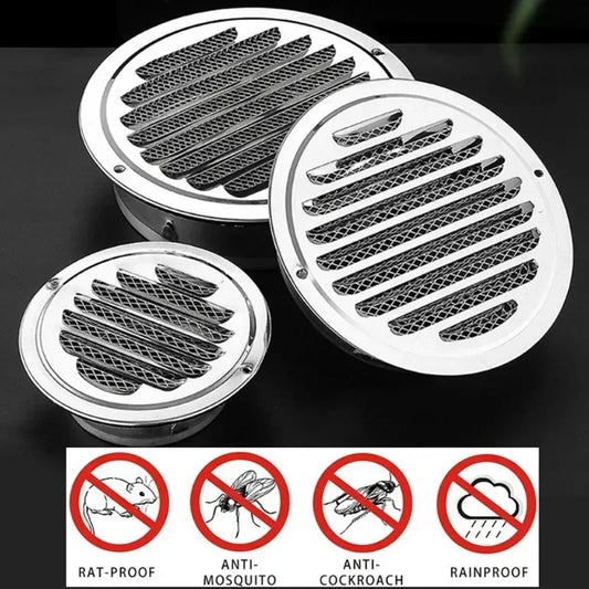Stainless Steel Round Air Vent Grille Cover | 70–300mm Sizes Vent Grille Cover Oasis Select