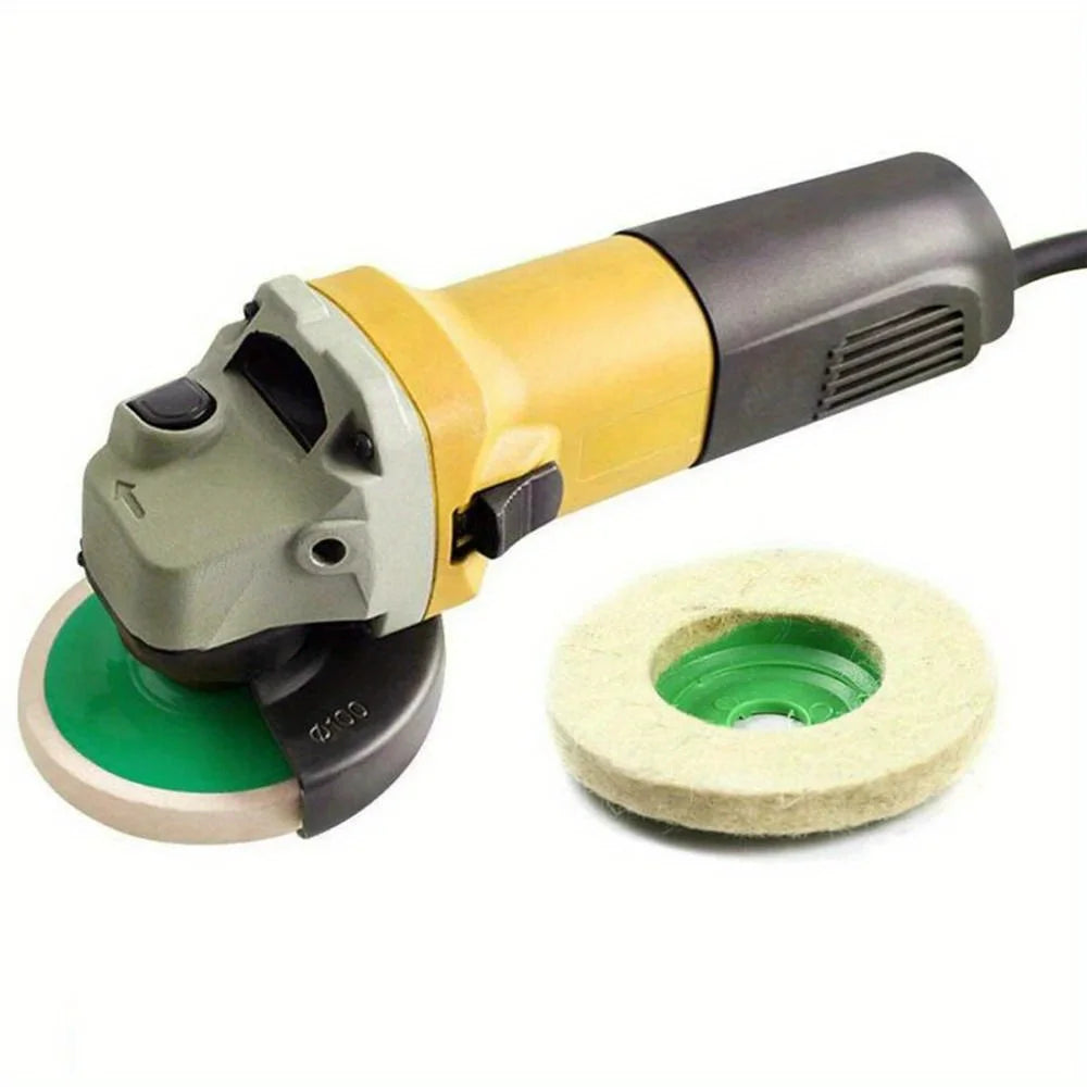4" Wool Polishing Wheel Discs for Angle Grinder | 100mm Pack Peaceful Pleasures Health and Wellness