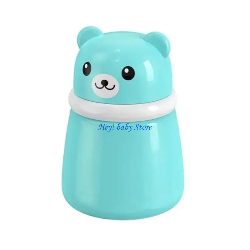 Bear-Shaped Baby Powder Puff Dispenser Box for Newborns