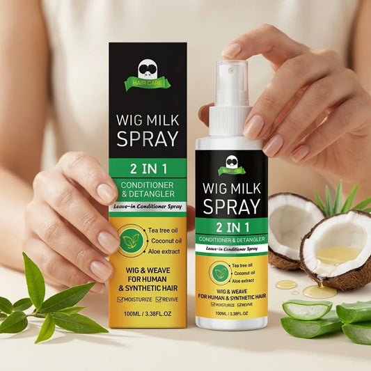 2-in-1 Wig Milk Spray | Anti-Frizz Leave-In Conditioner 100ml Leave-In Hair Spray Oasis Select