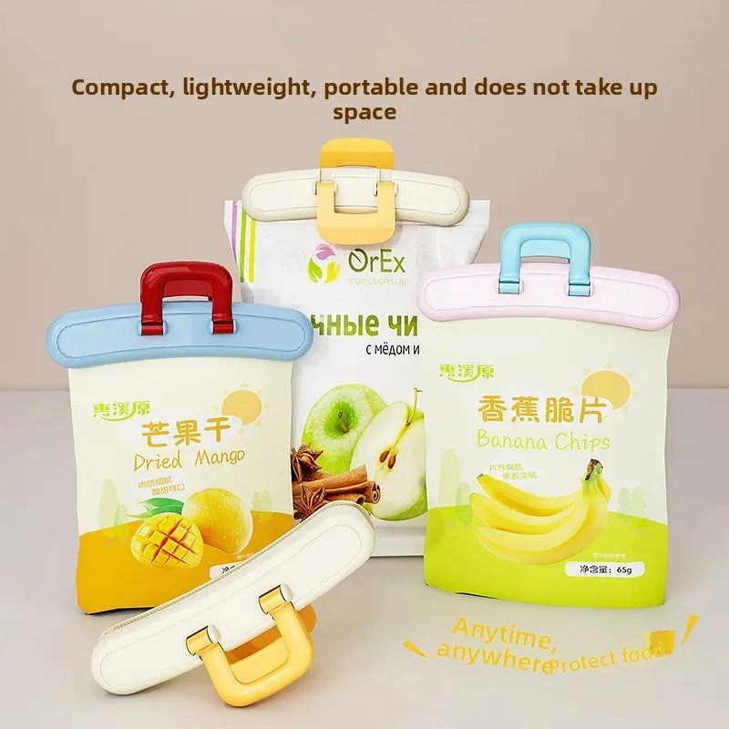 Multicolor Dopamine Food Bag Clips – Airtight Kitchen Sealing