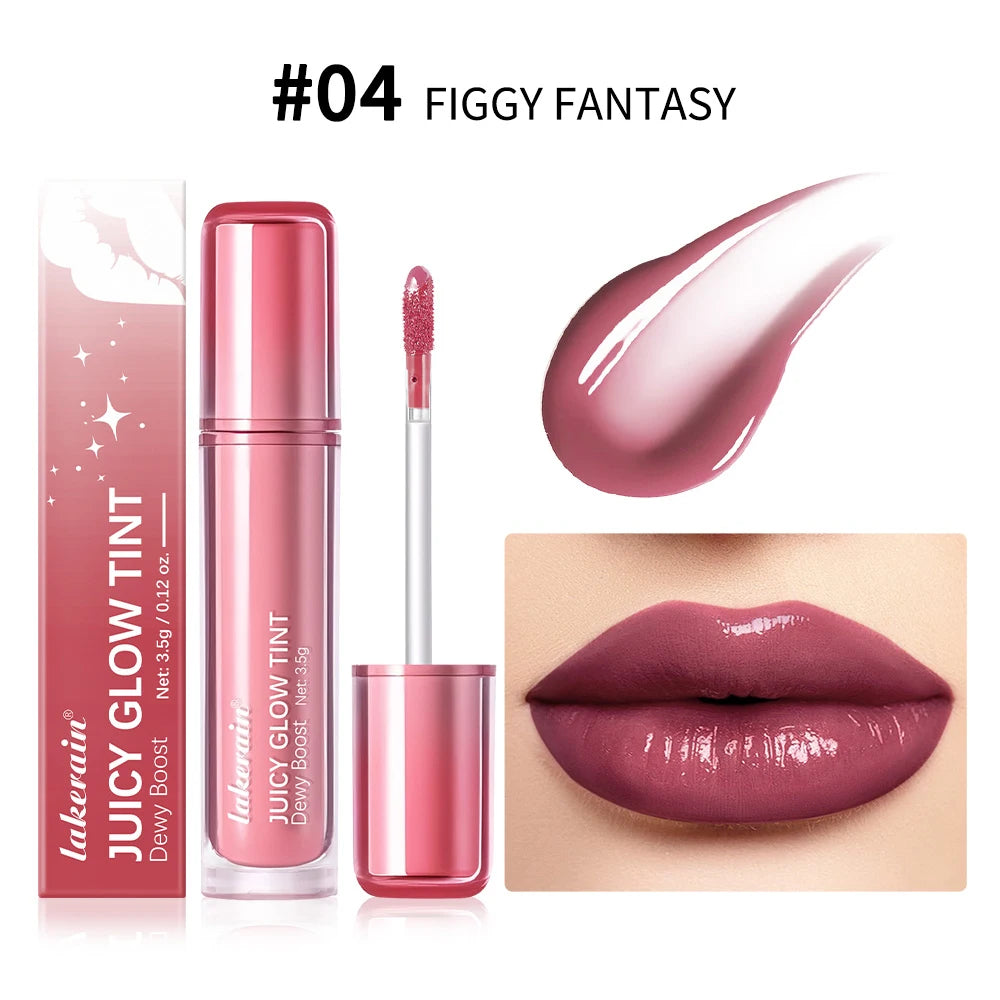 Waterproof Lip Gloss Long Lasting Moisturizing Halo Dyeing Mirror Glass Shine Color Cosmetics Care Oil Plumper Peaceful Pleasures Health and Wellness 4Figgy Fantasy