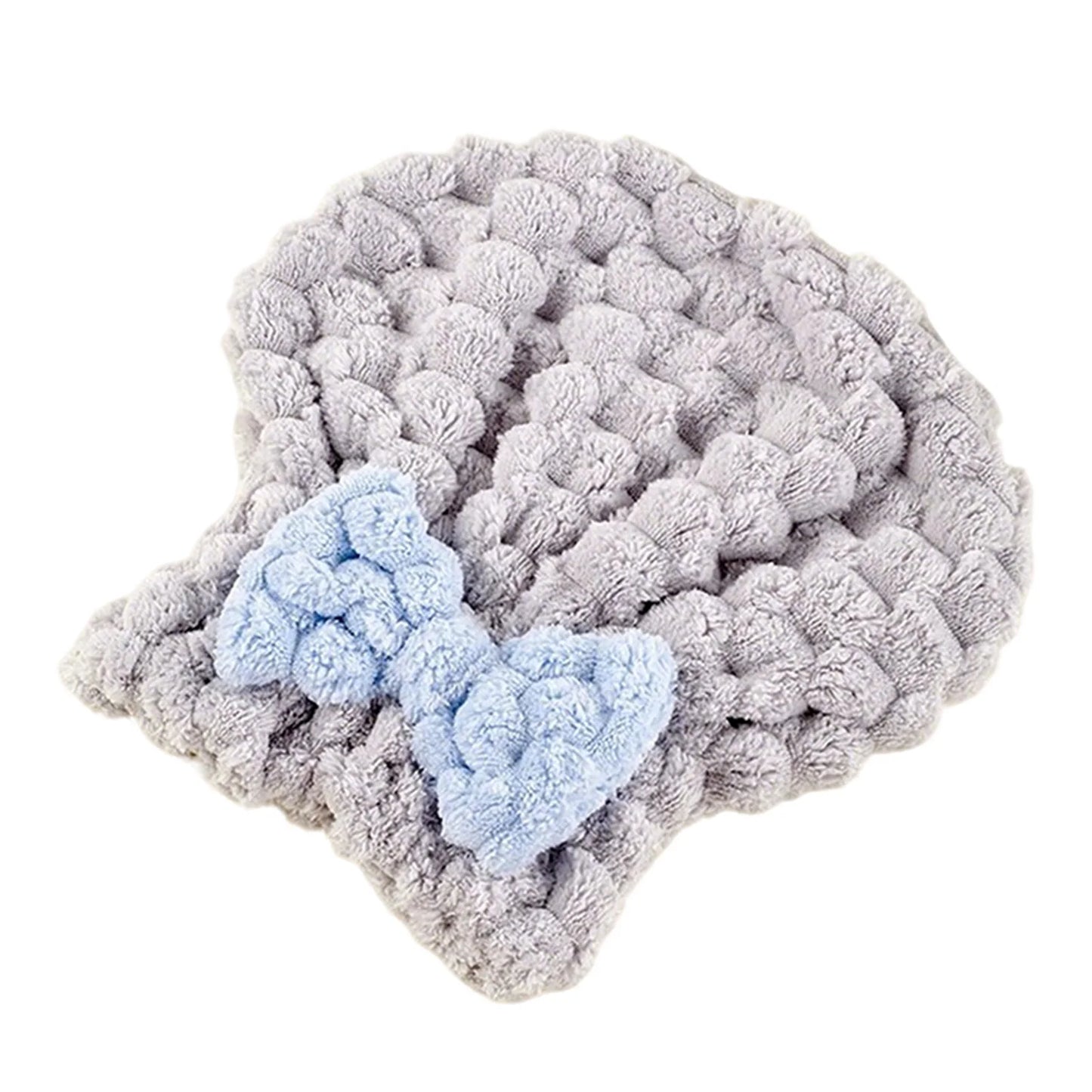 Super Absorbent Hair Towel Wrap For Wet Hair Quick Dry Hair Turban Cap Bath Shower Head Towel For Long Hair For Women Thick Peaceful Pleasures Health and Wellness Grey