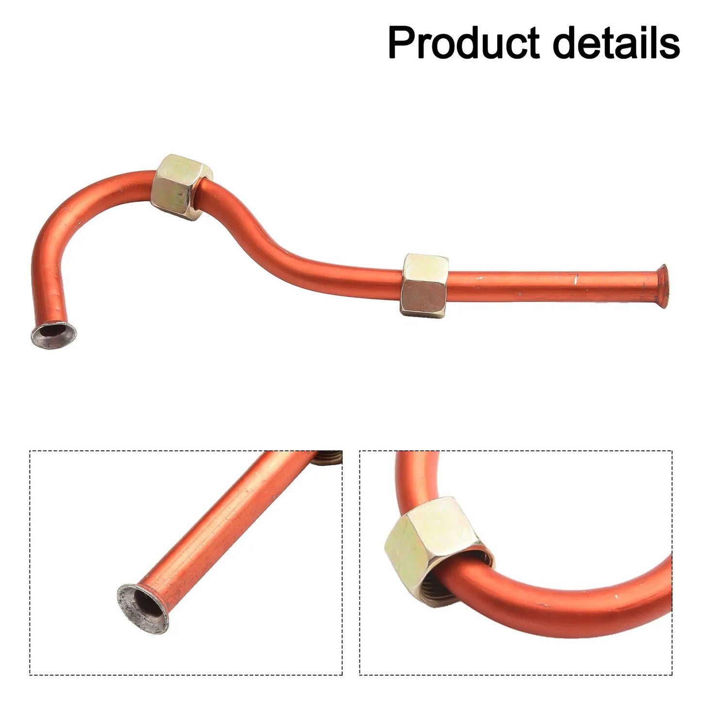 16x1.5mm Aluminum Air Compressor Exhaust Tube | Multi-Thread