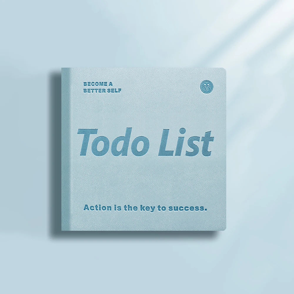 100 Sheets Leather Plan Book Time Management Schedule Self-discipline