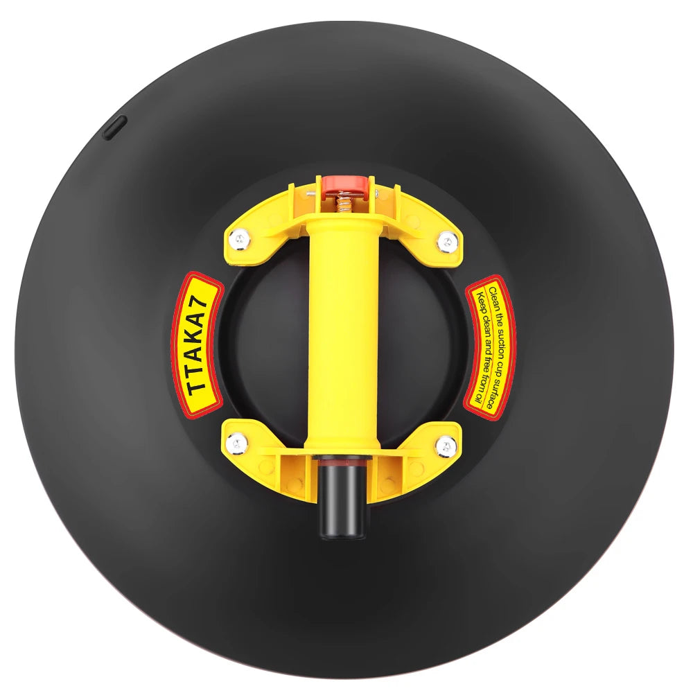 New 8 Inch 200KG-250KG Air Pump Vacuum Suction Cups Powerful Heavy-Duty Strong Hand Pump Sucker Lifted Magnets Handling Tools Peaceful Pleasures Health and Wellness Yellow