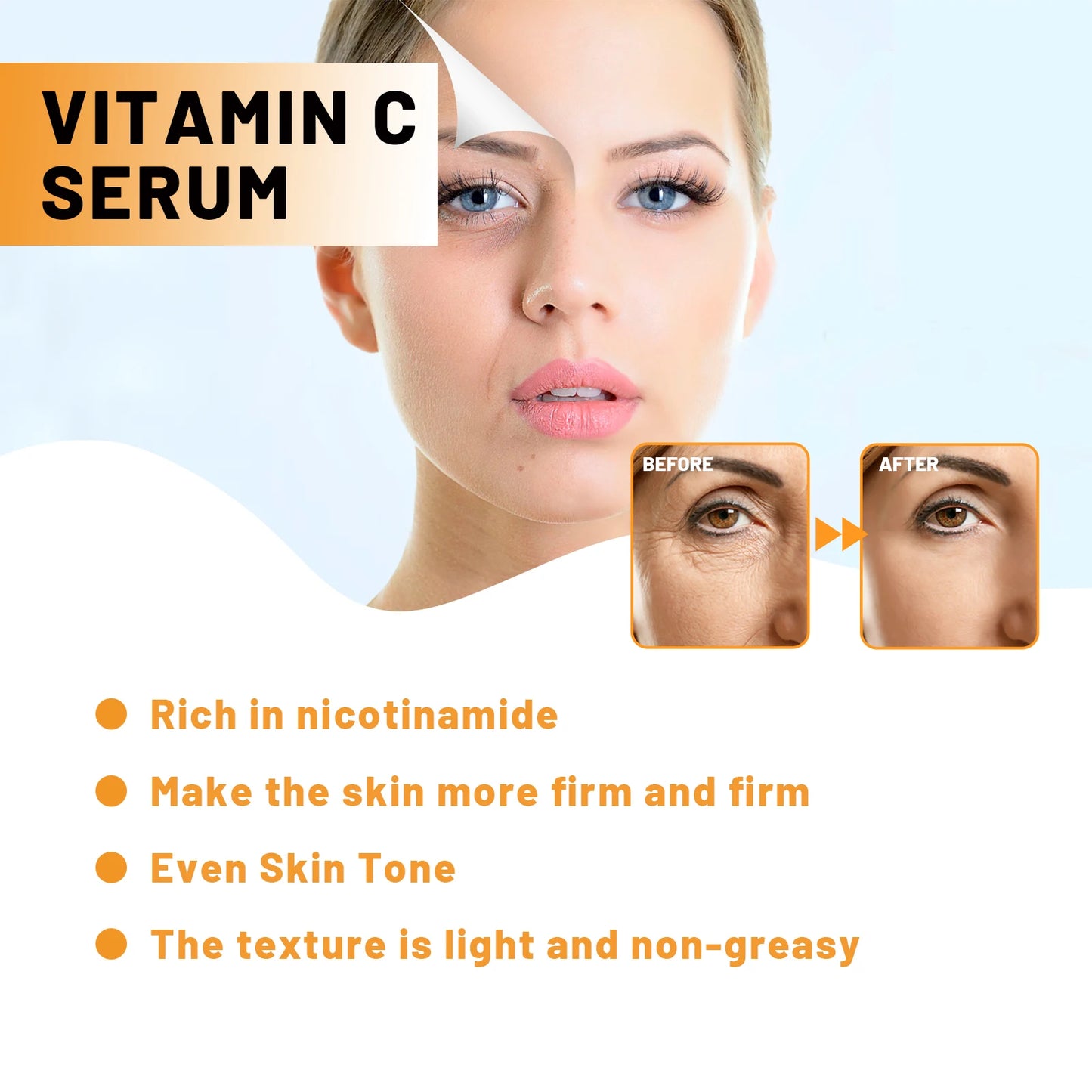 Vitamin C Anti-Aging Face Serum | Reduce Wrinkles & Firm Skin