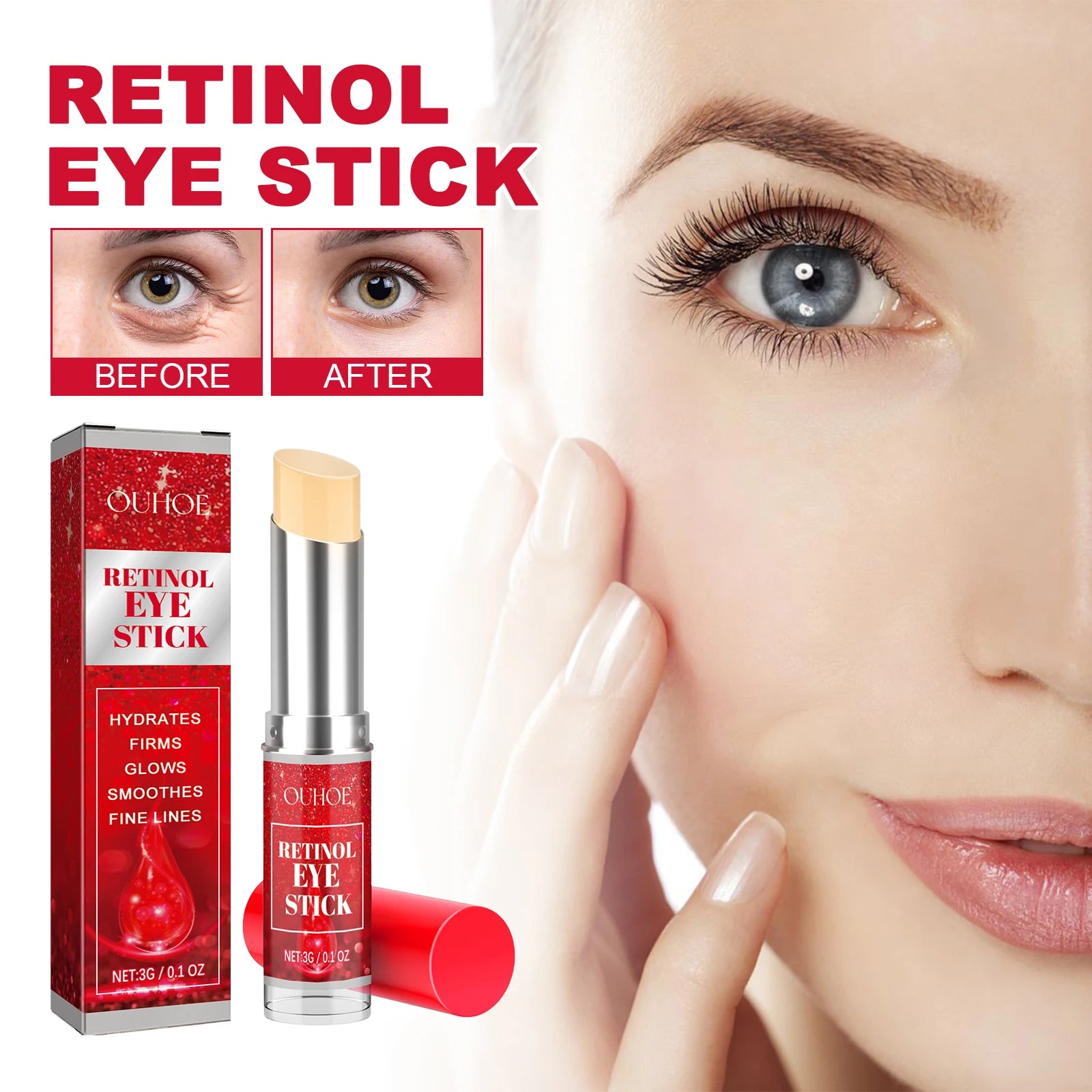 Retinol Eye Cream Stick – Dark Circles, Firming & Anti-Aging Peaceful Pleasures Health and Wellness