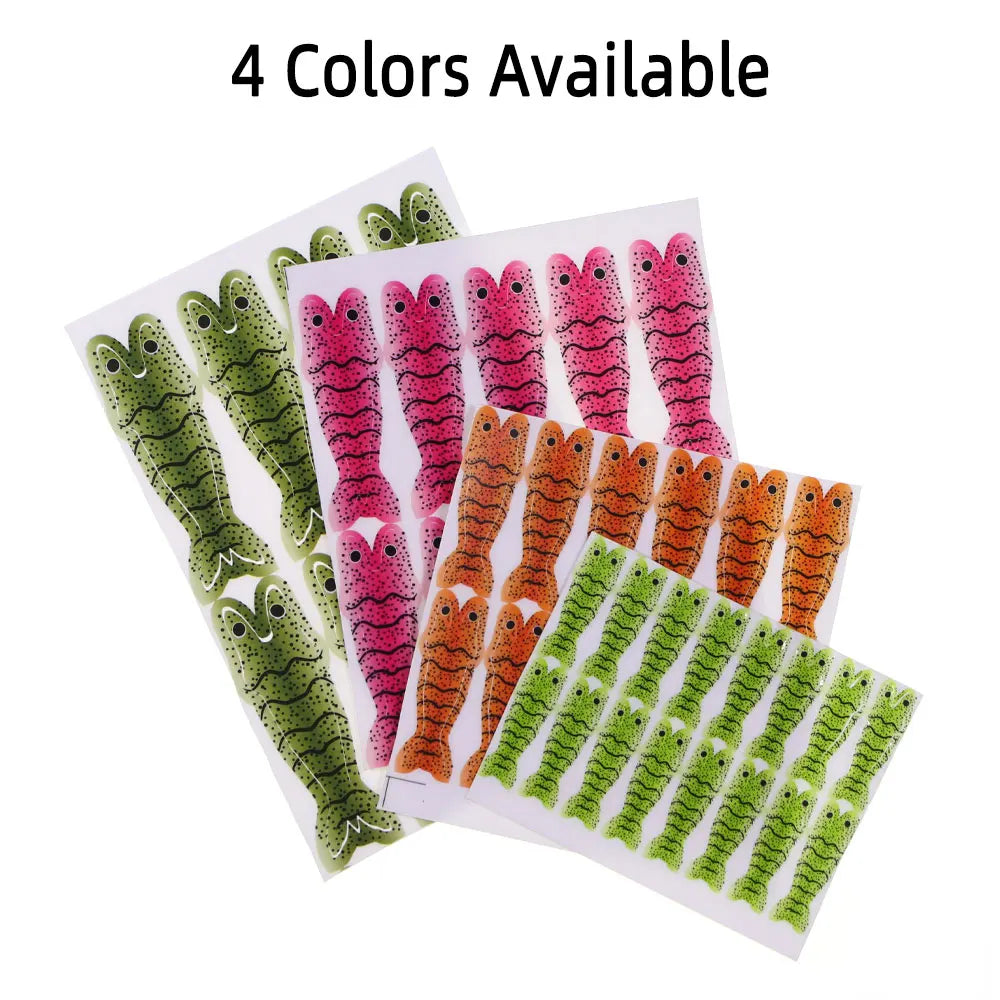 Pre-Cut Realistic Shrimps Skin Fly Tying Material Wrap Prawn Shrimps Scuds Fly Tying Material Trout Fishing Lures fishing bait Peaceful Pleasures Health and Wellness